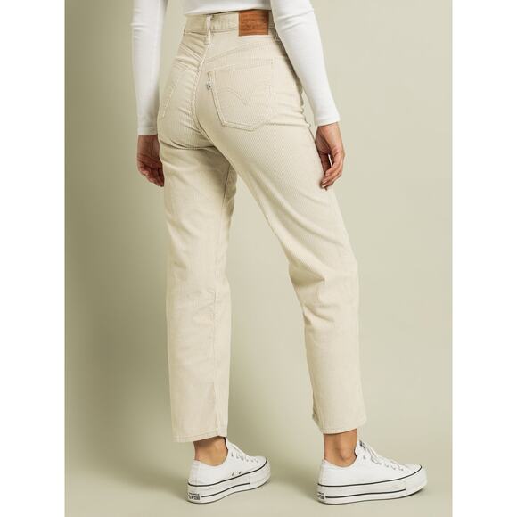 Levi's Ribcage Straight Ankle Jeans Corduroy Size 25 - Picture 2 of 13